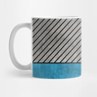 Random Concrete Pattern - Blue, Grey, Brown Mug